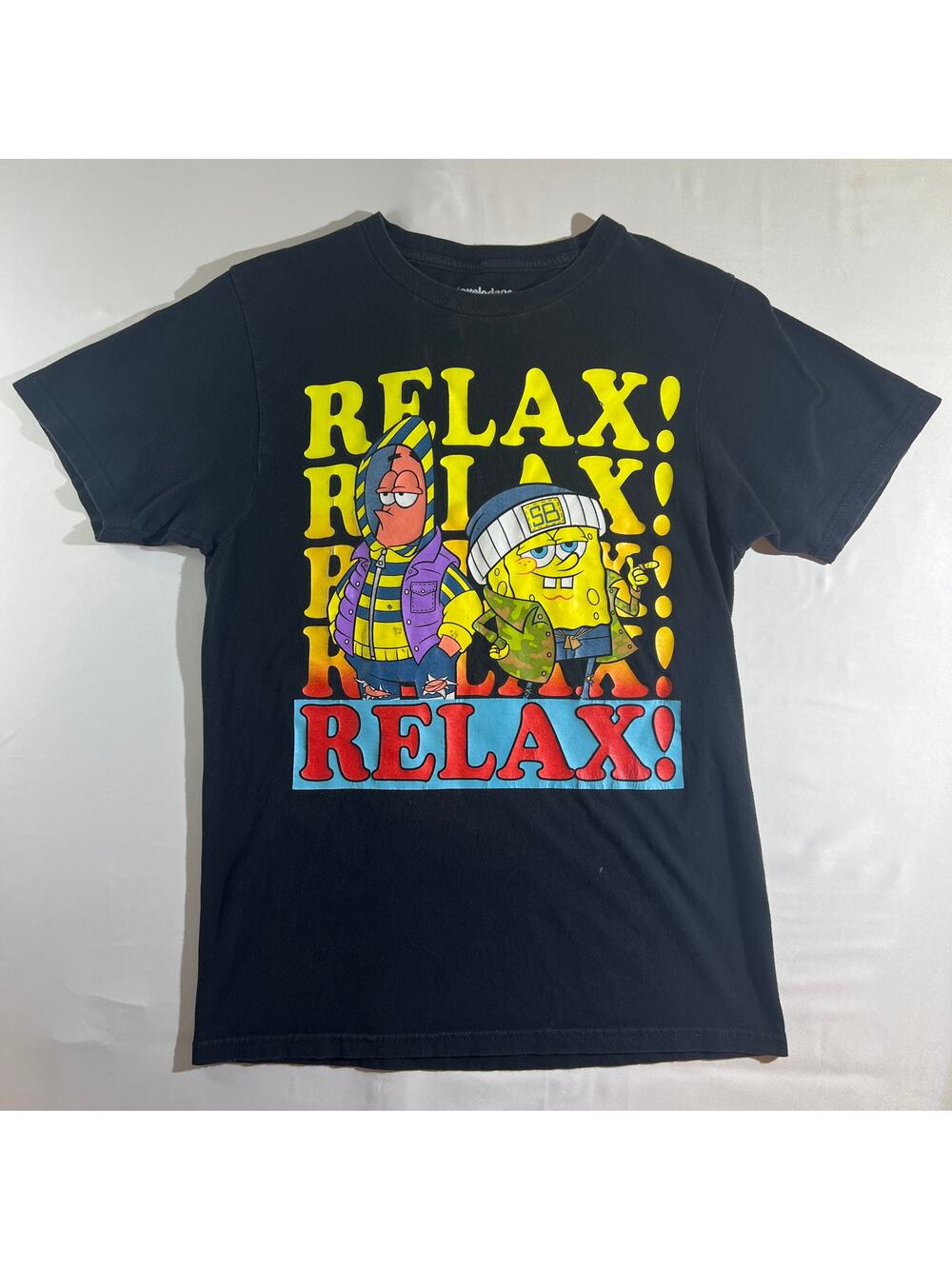 Nickelodeon SpongeBob Relax Shirt Small Black